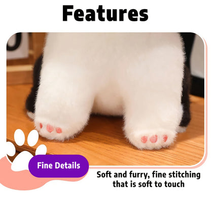 Adorable peluche chaton aux grands yeux