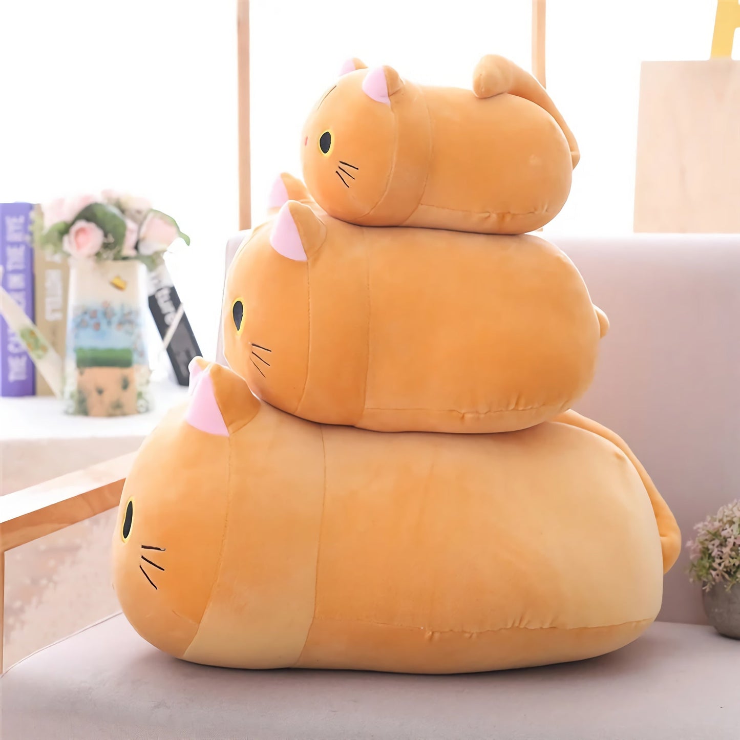 Neko Noodle, longue peluche chat