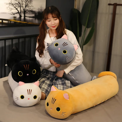 Neko Noodle, longue peluche chat