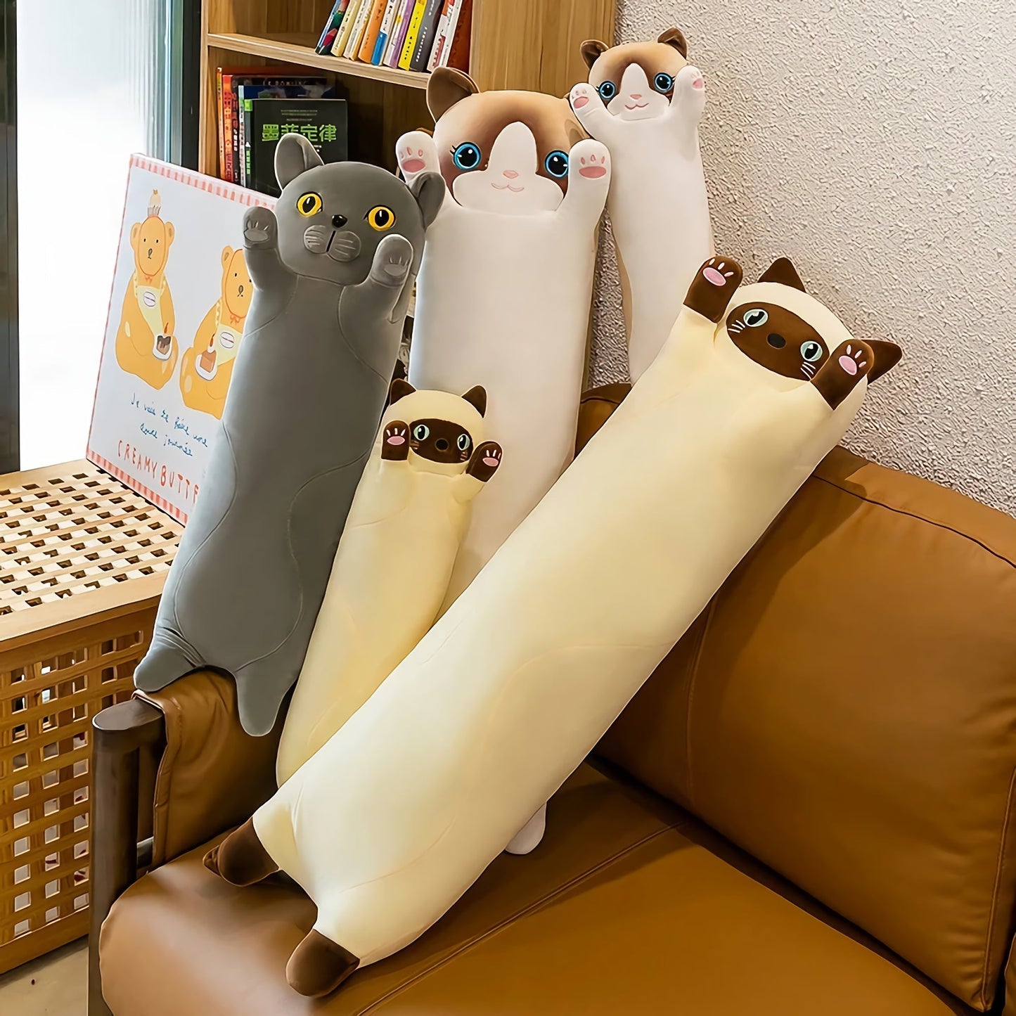 Peluches Stretchy Cat extra longues